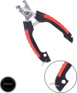 ElegaPet Professionele Nagelknipper Hond L - Rood Zwart - Dier - Nageltang Met Veiligheidsstop Nagelschaar -Dierenwinkel 989x1200